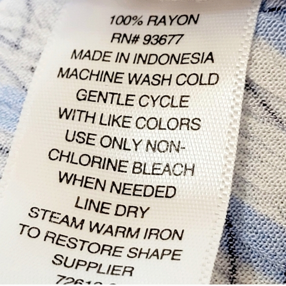 Bohemian lightweight striped bell sleeve Hippie shirt size medium by a.n.a. - Picture 10 of 11